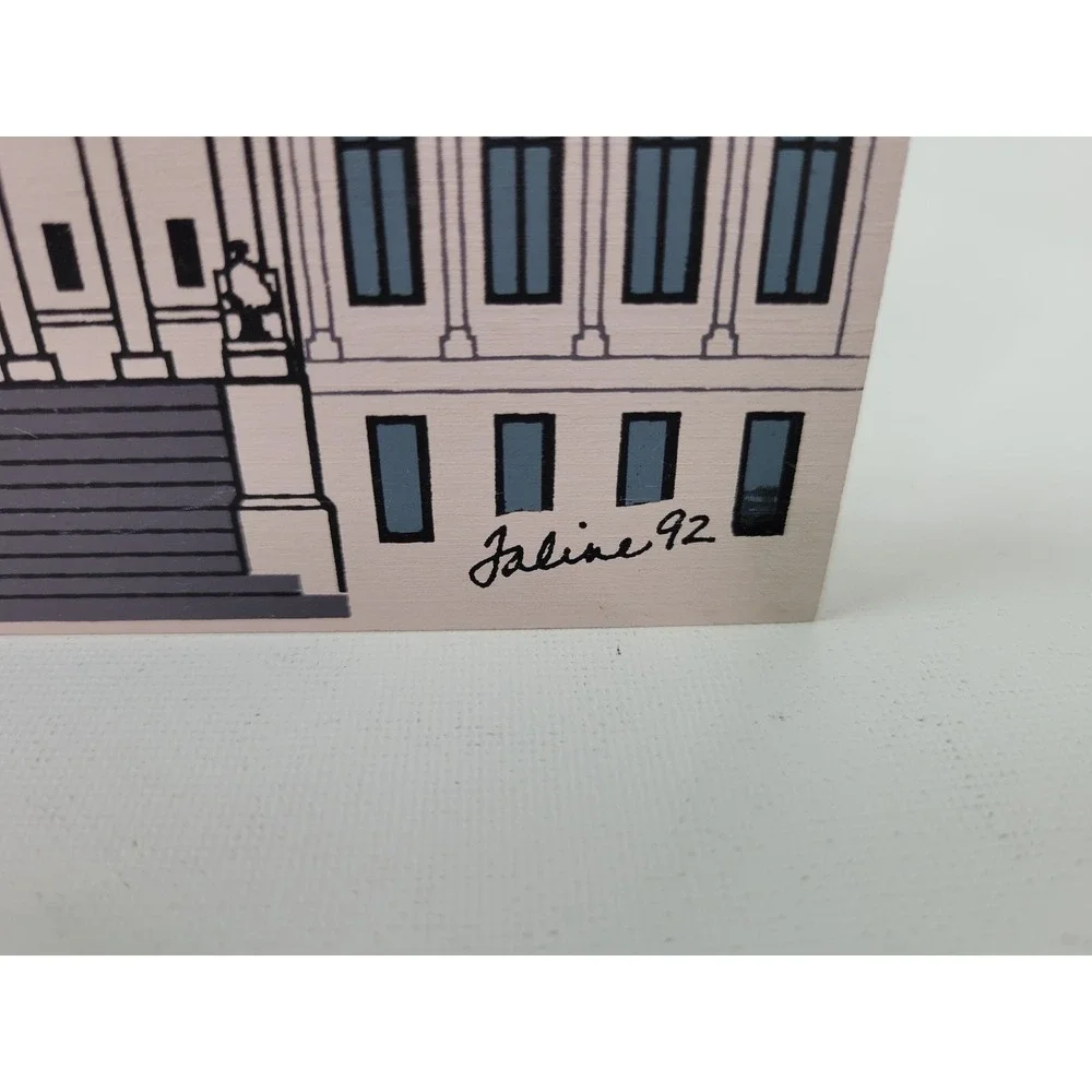 Cat's Meow U.S. Supreme Court House‎ Washington D.C. Collectible Wood 1992